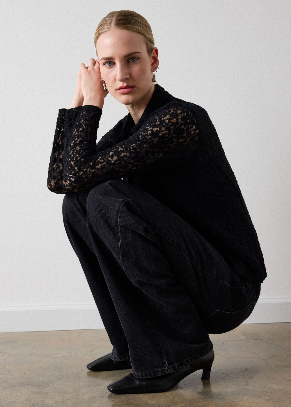 Lace Jersey Shirt