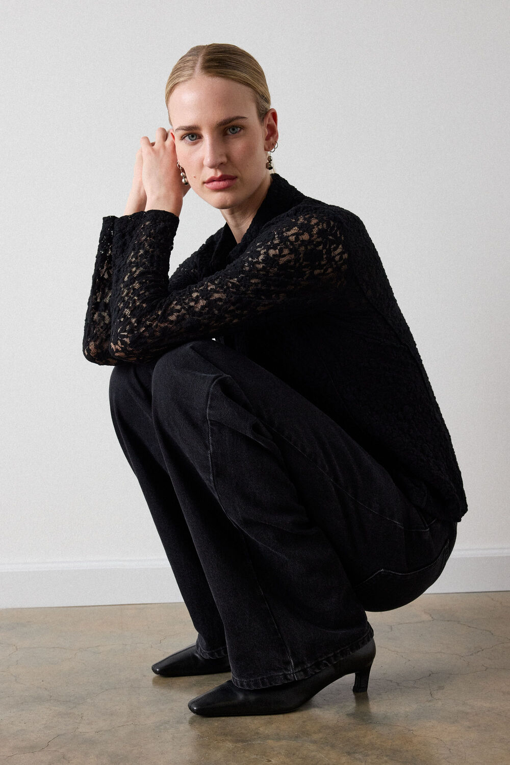 Lace Jersey Shirt