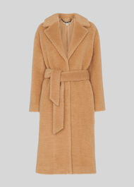 Wool Textured Belted Coat