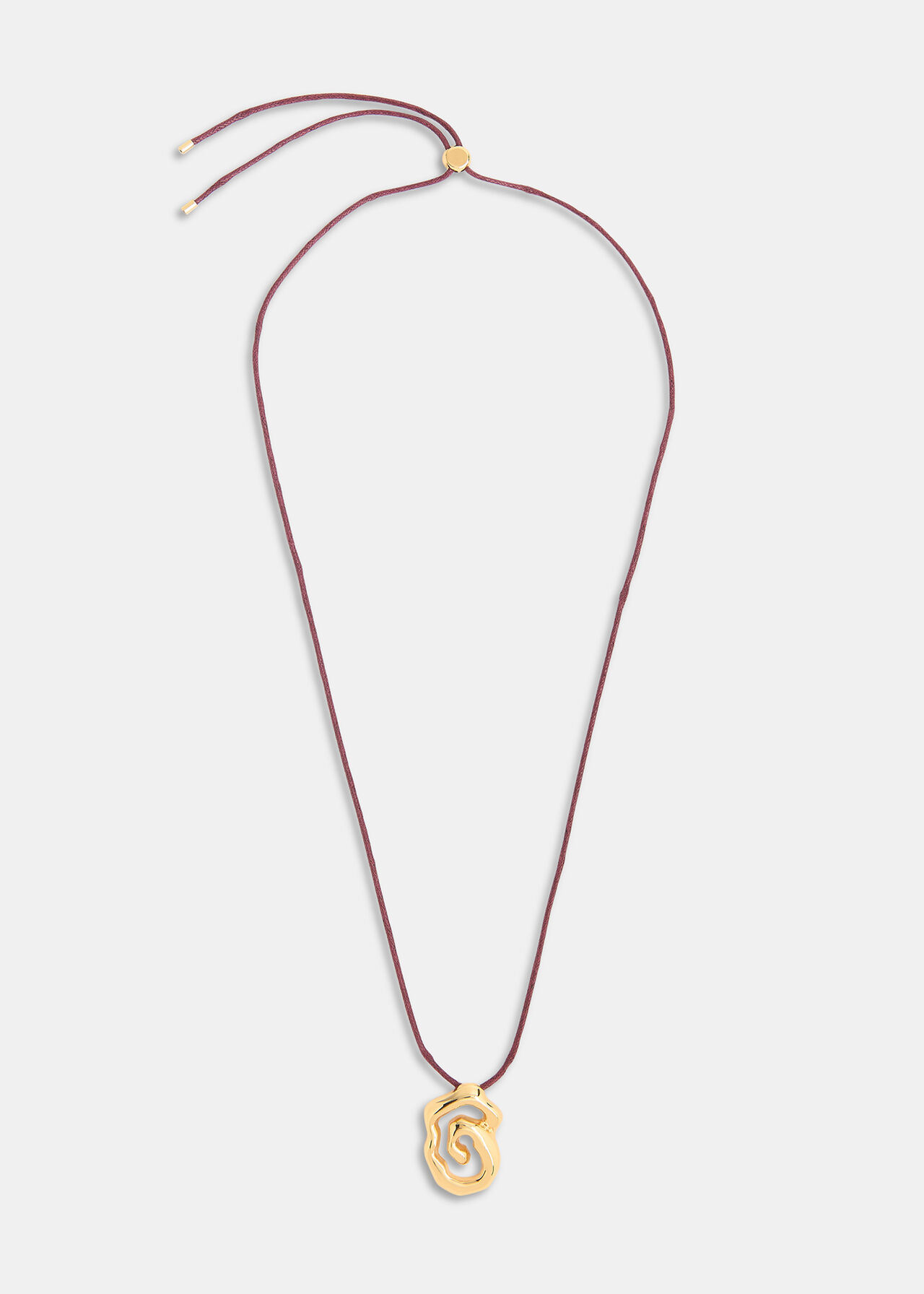 Molten Abstract Cord Necklace