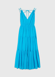 Cotton Maxi V Neck Sundress