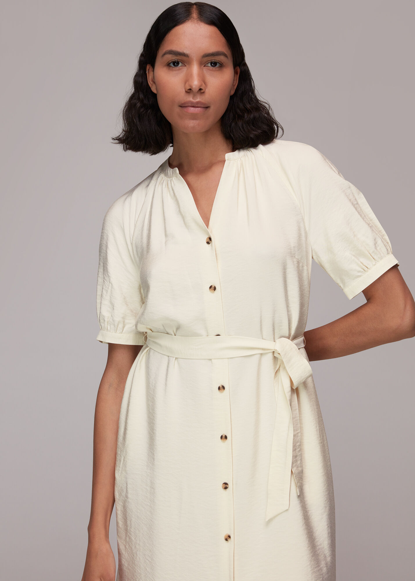 Ivory Olivia Midi Dress WHISTLES
