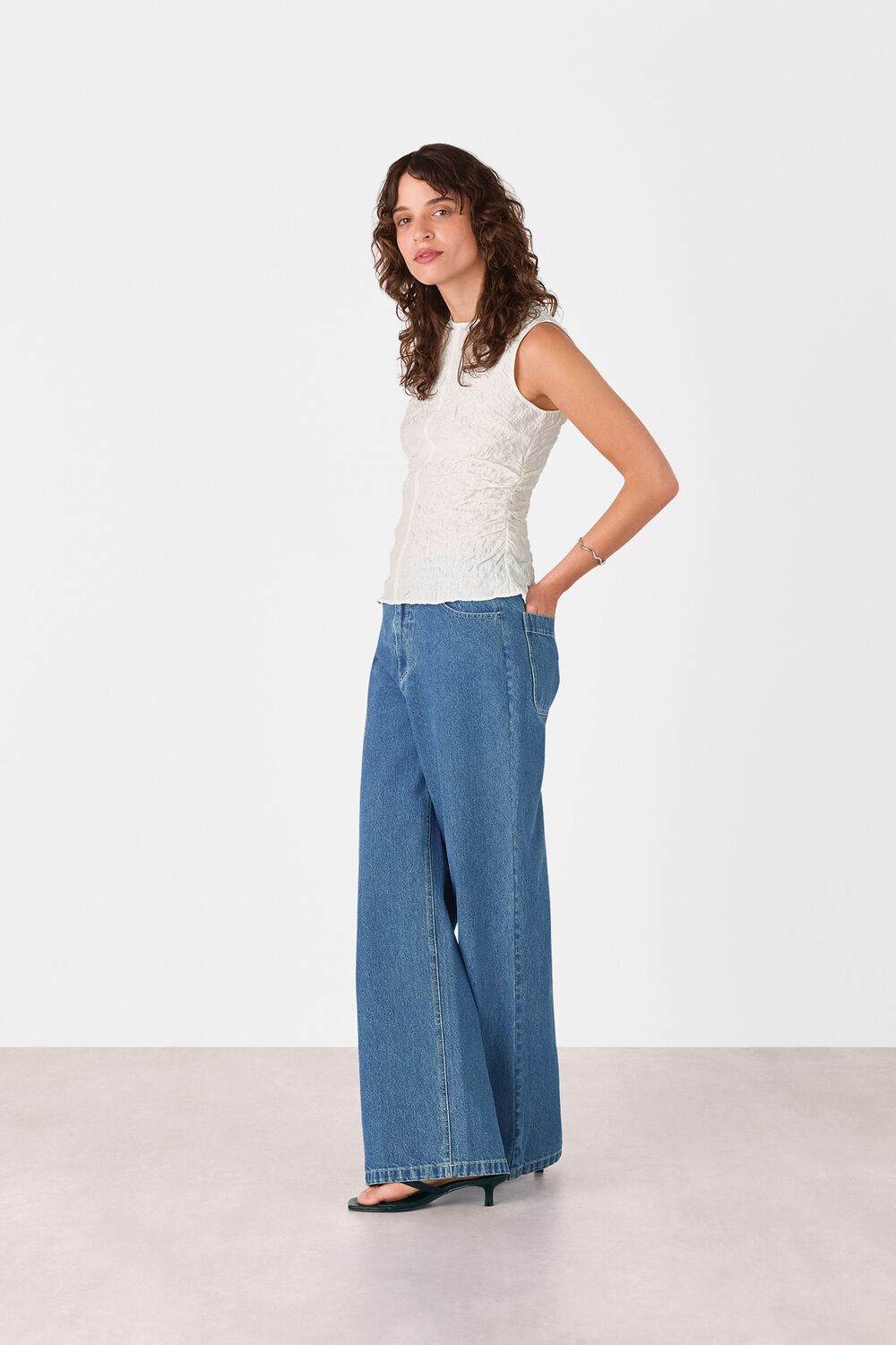Denim Relaxed Straight Leg Jean