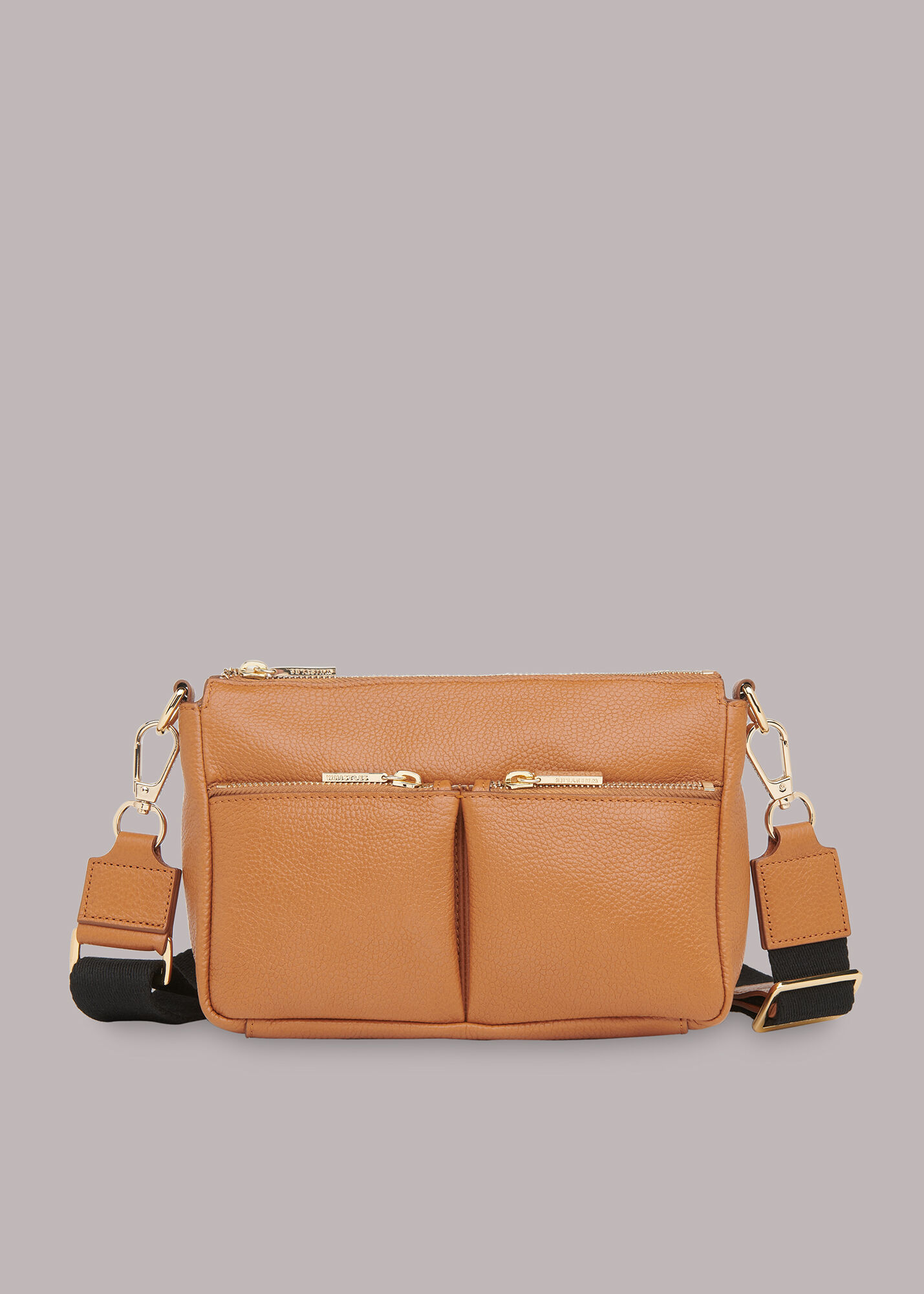 Tan Cash Crossbody Bag WHISTLES
