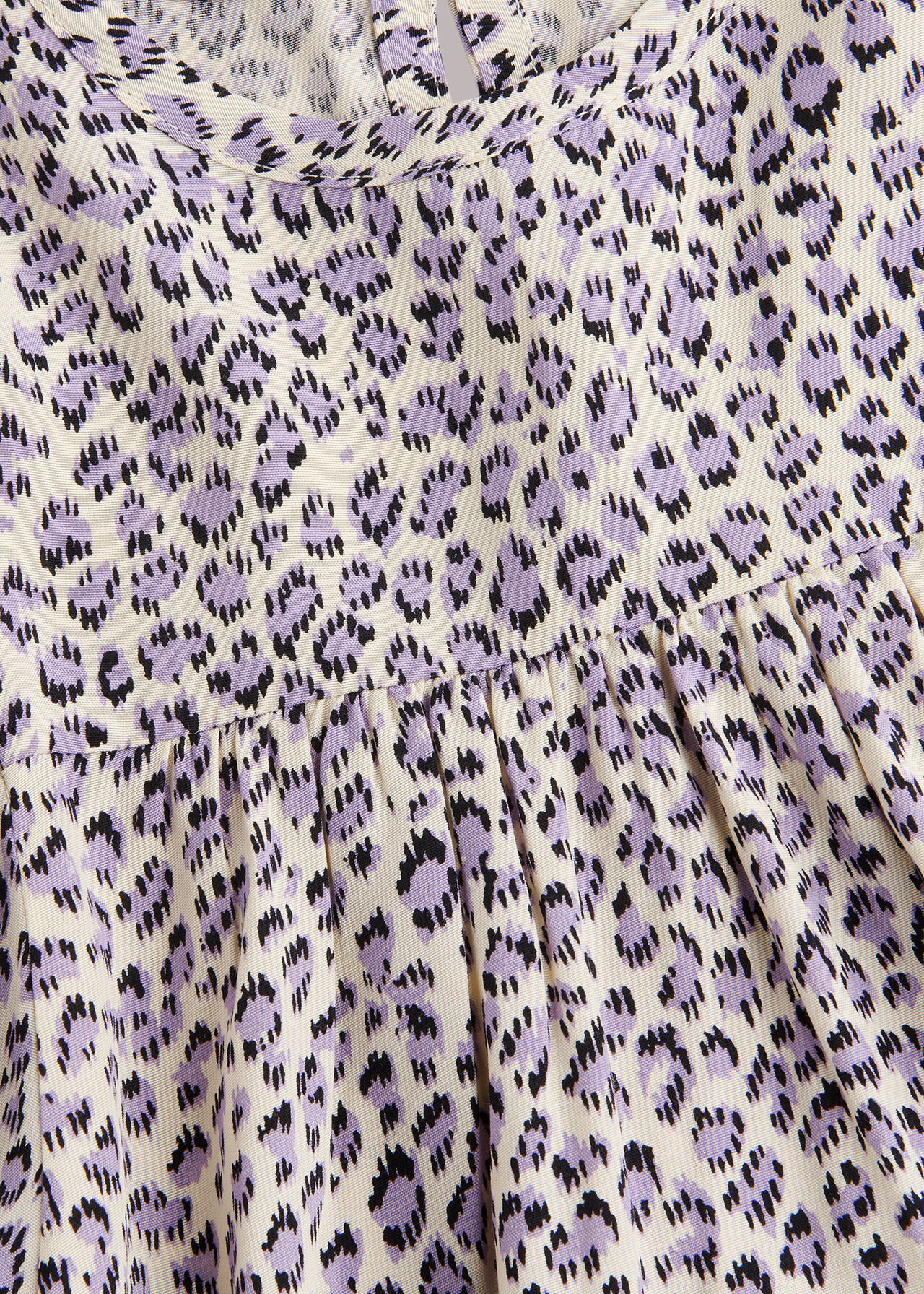 Dashed Leopard Wren Sleeve Top