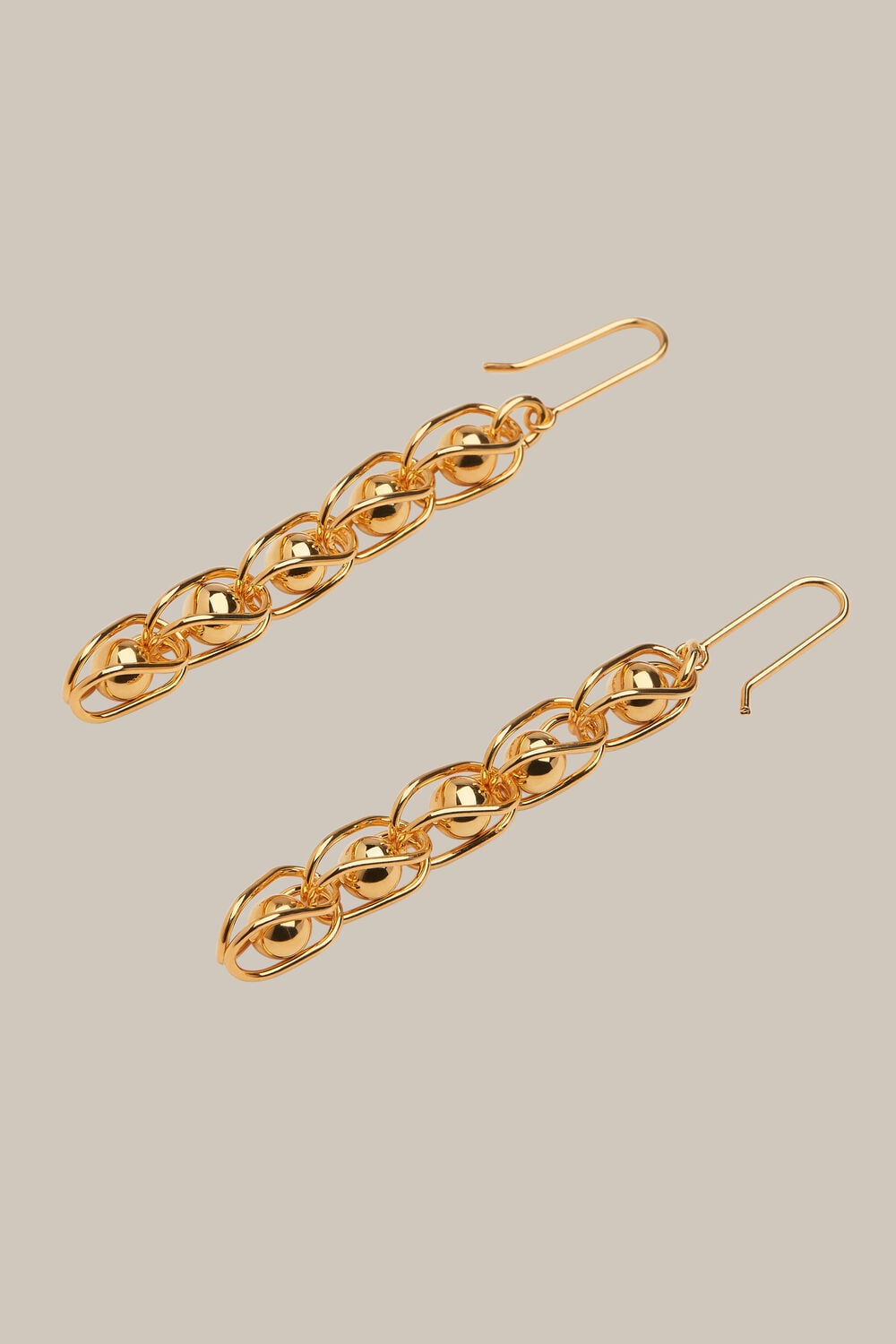 Sphere Chain Drop Earring