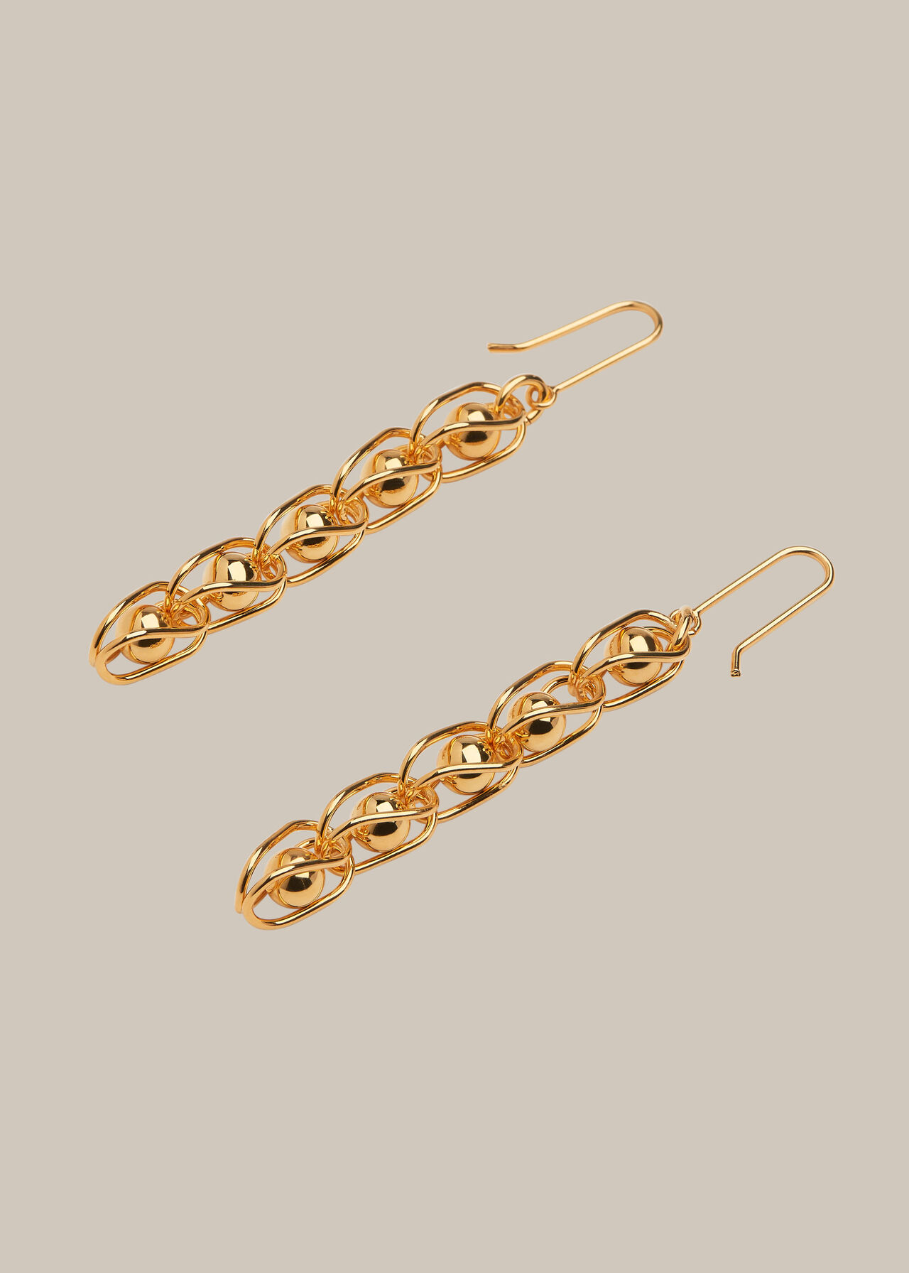 Sphere Chain Drop Earring