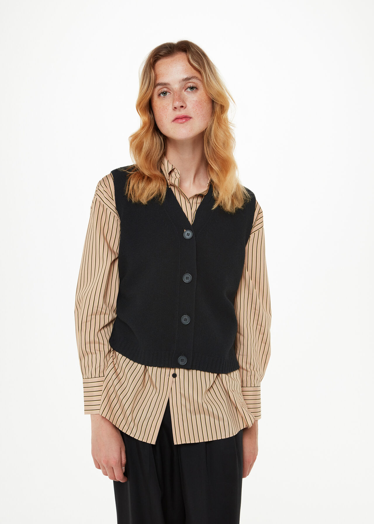 Wool Button Through Tank