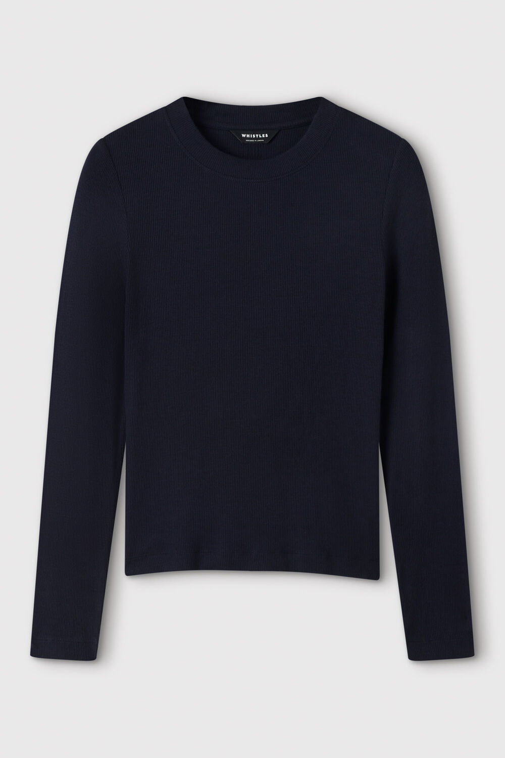 Navy Essential Ribbed Crew