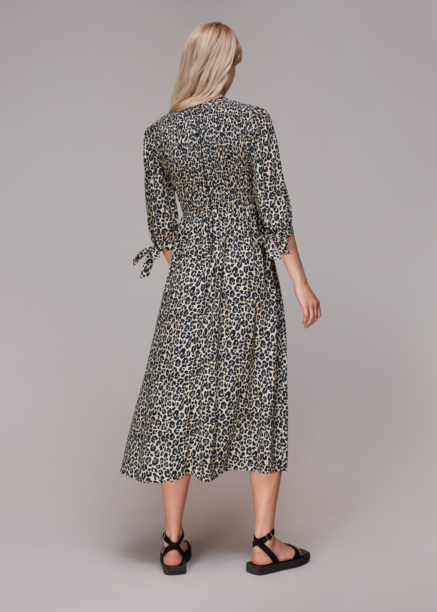 Black and white cheetah print dress deals