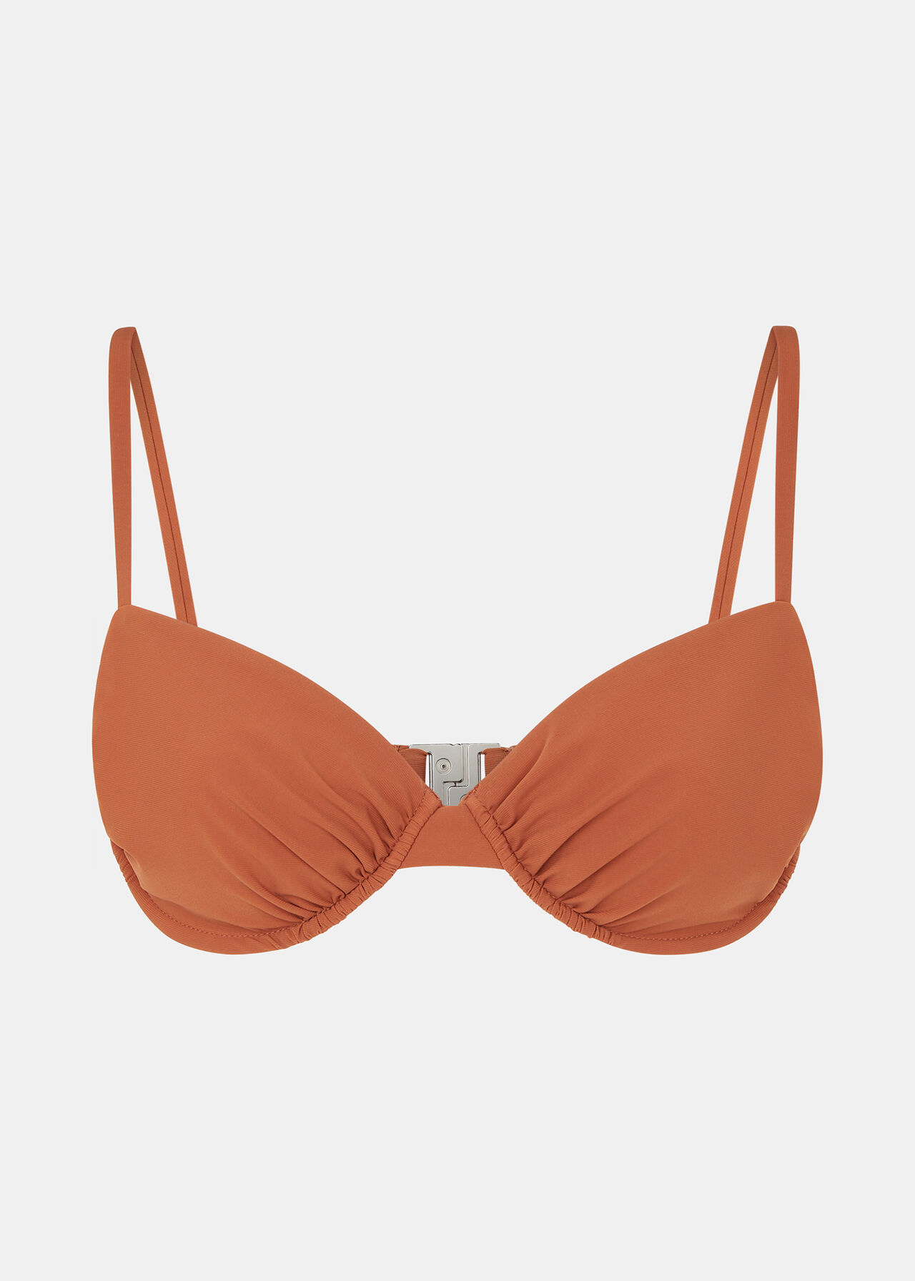 The Longing Ruched Underwired Bikini Top
