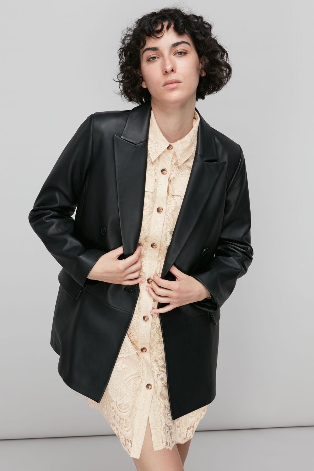 Lace Shirt Dress