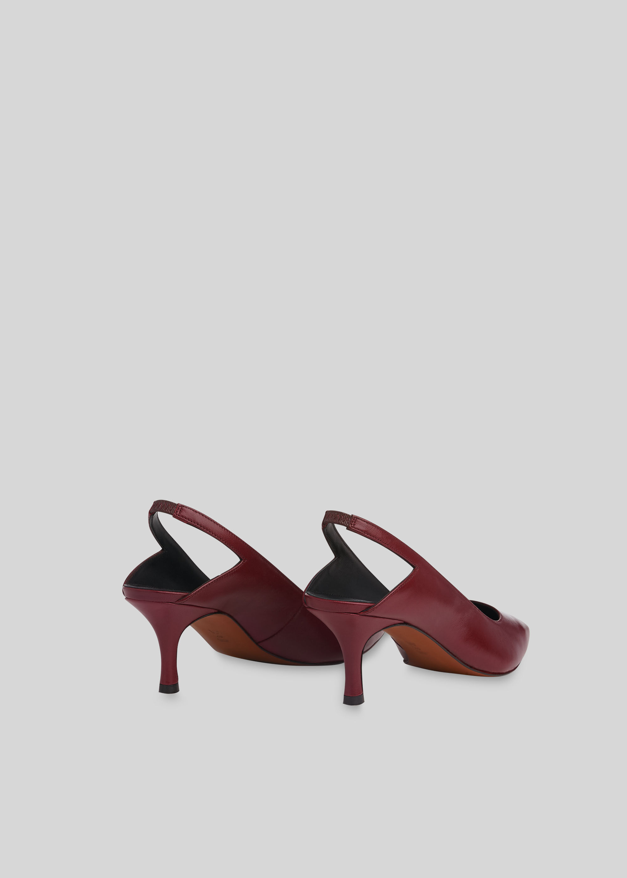 Burgundy store slingback shoes