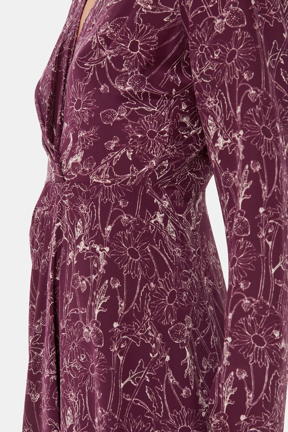 Strawberry Plant Silk Dress