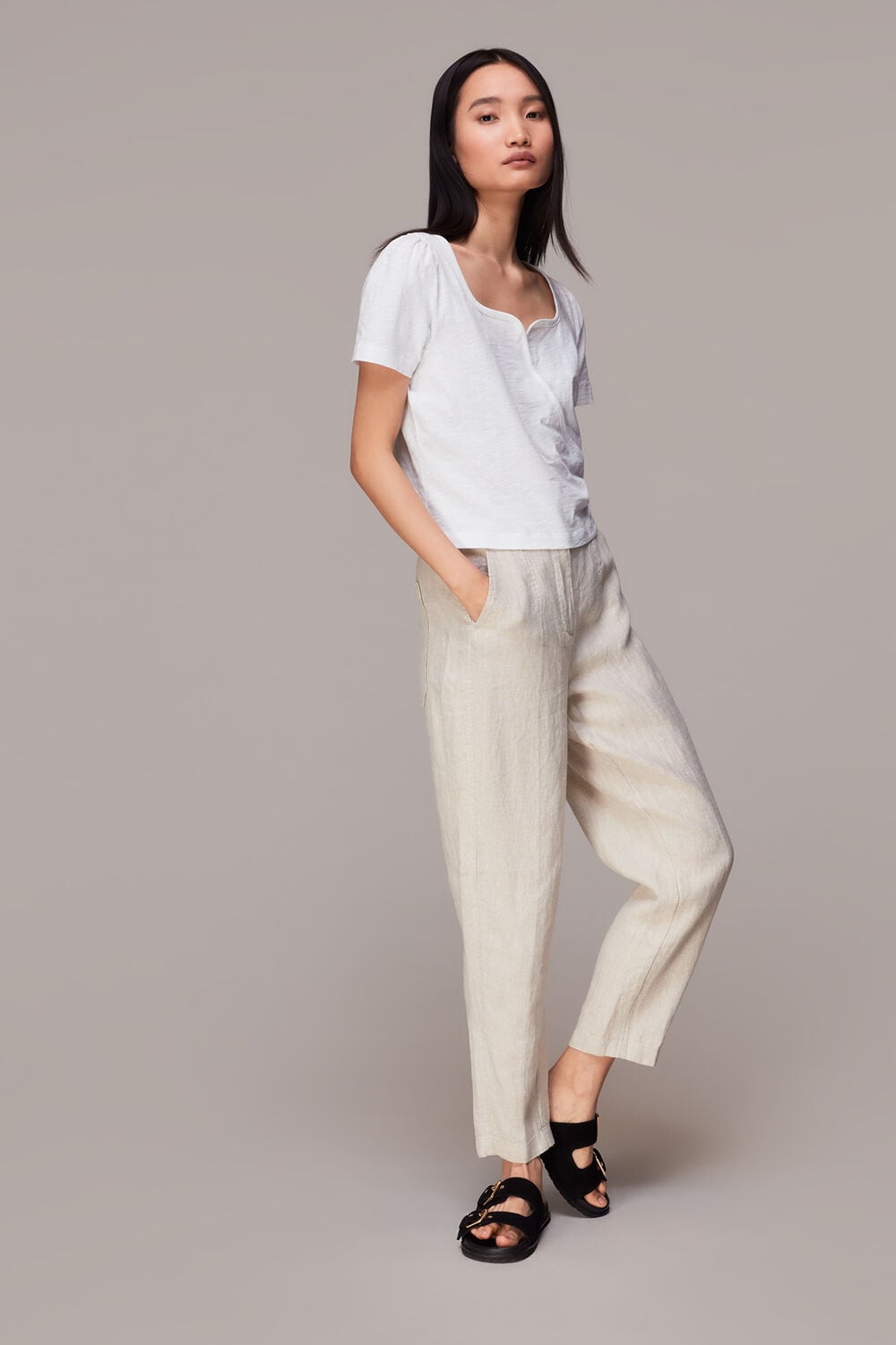 Square Neck Wrap Tee