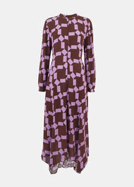 Spun Check Midi Dress