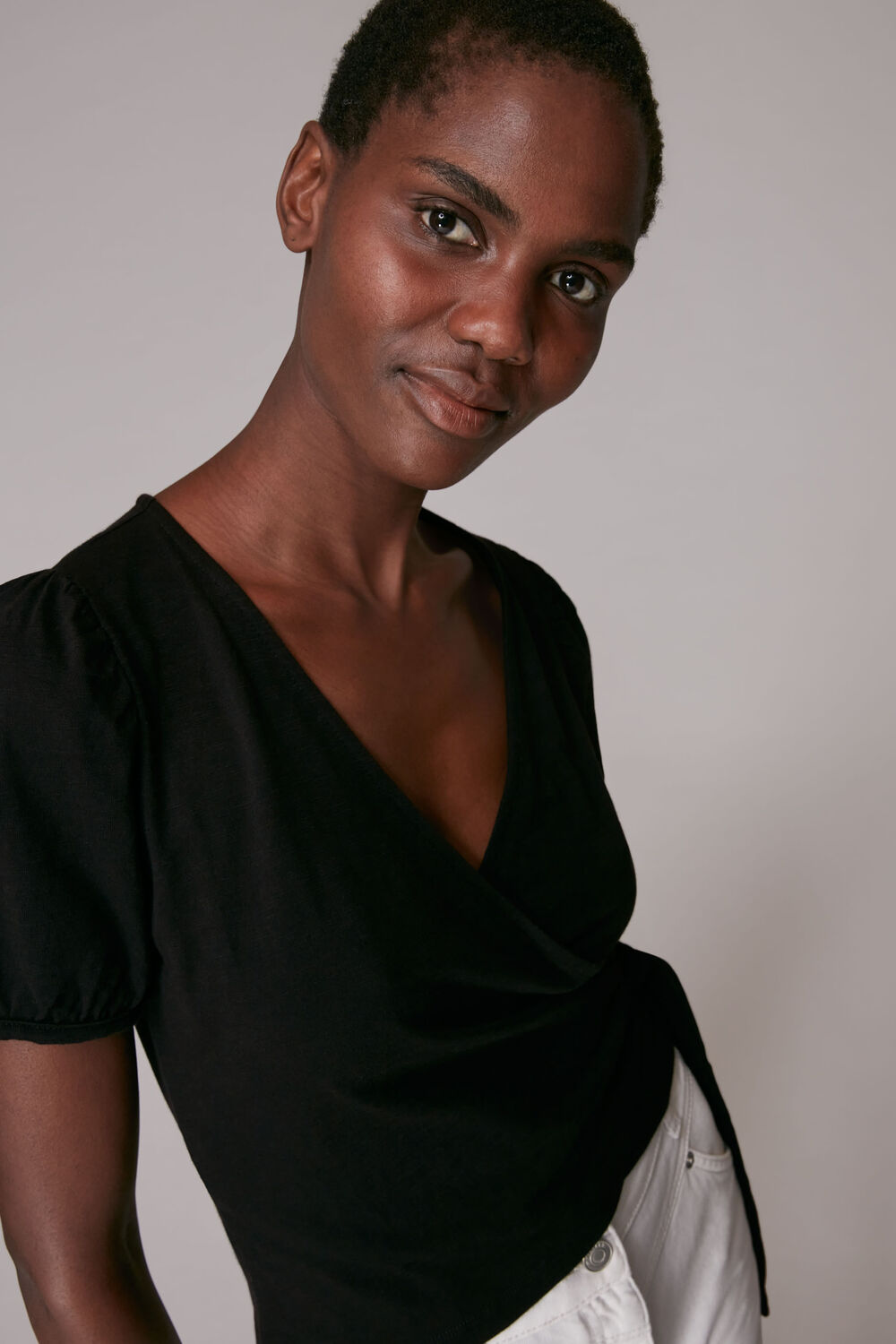 Cotton Wrap Top