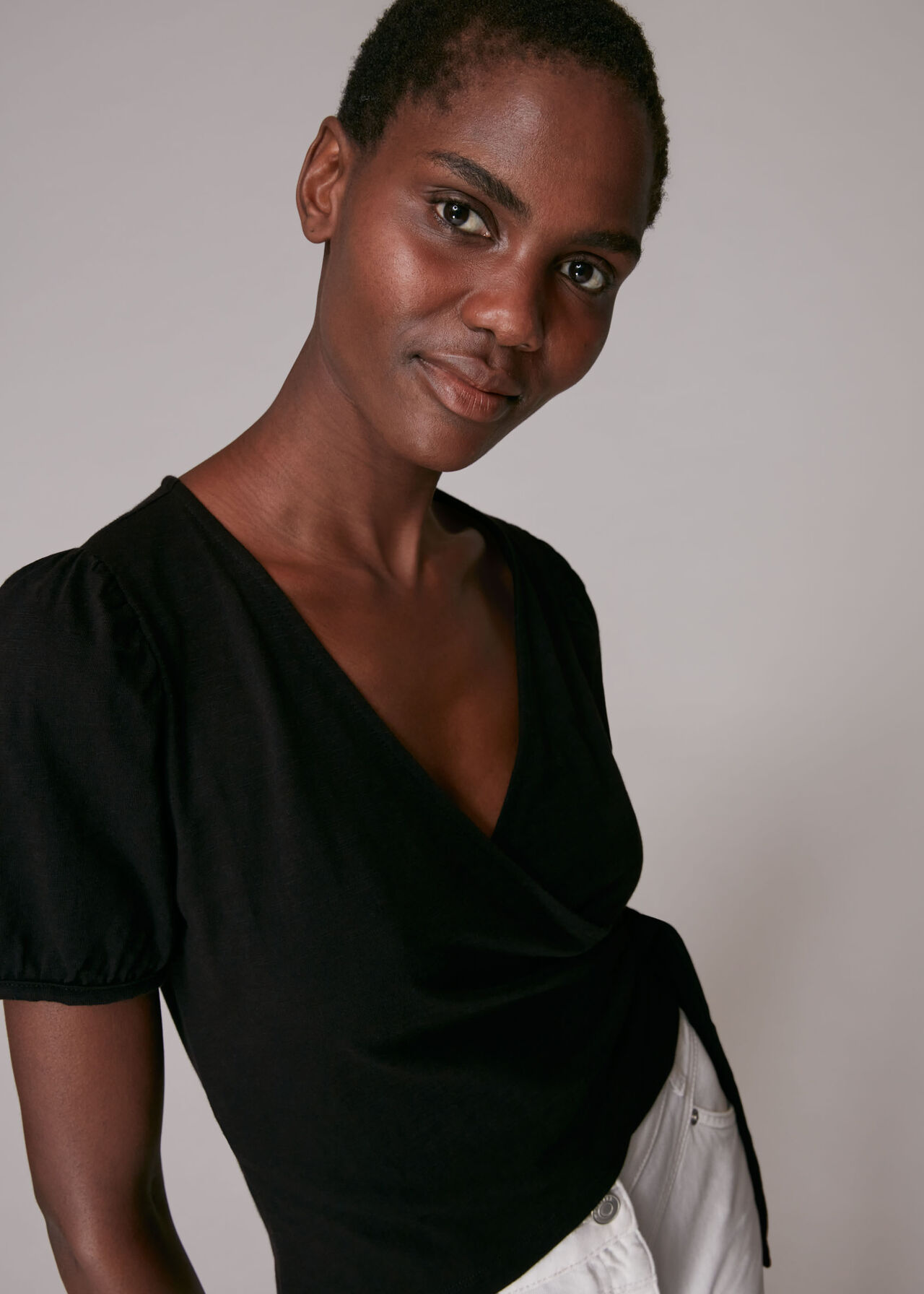 Cotton Wrap Top