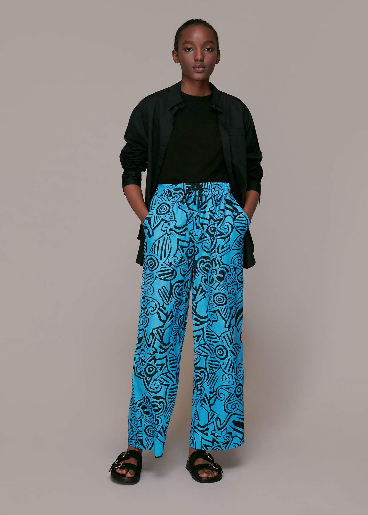 Starflower Print Trouser