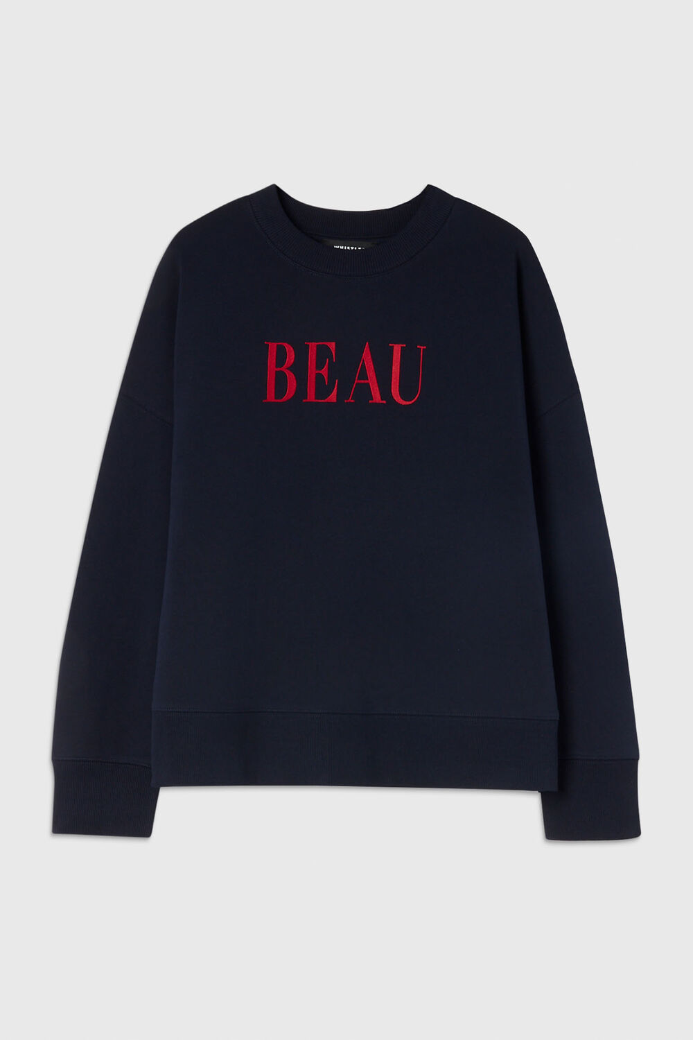 Navy Beau Logo Sweat