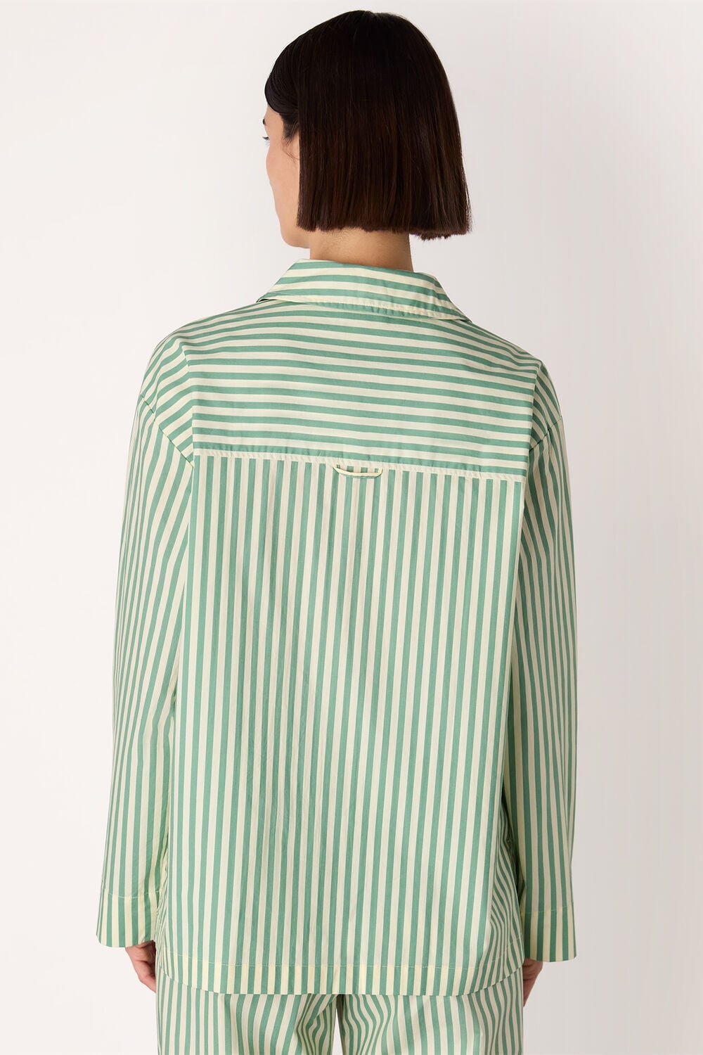 Cotton Stripe Pyjama Shirt