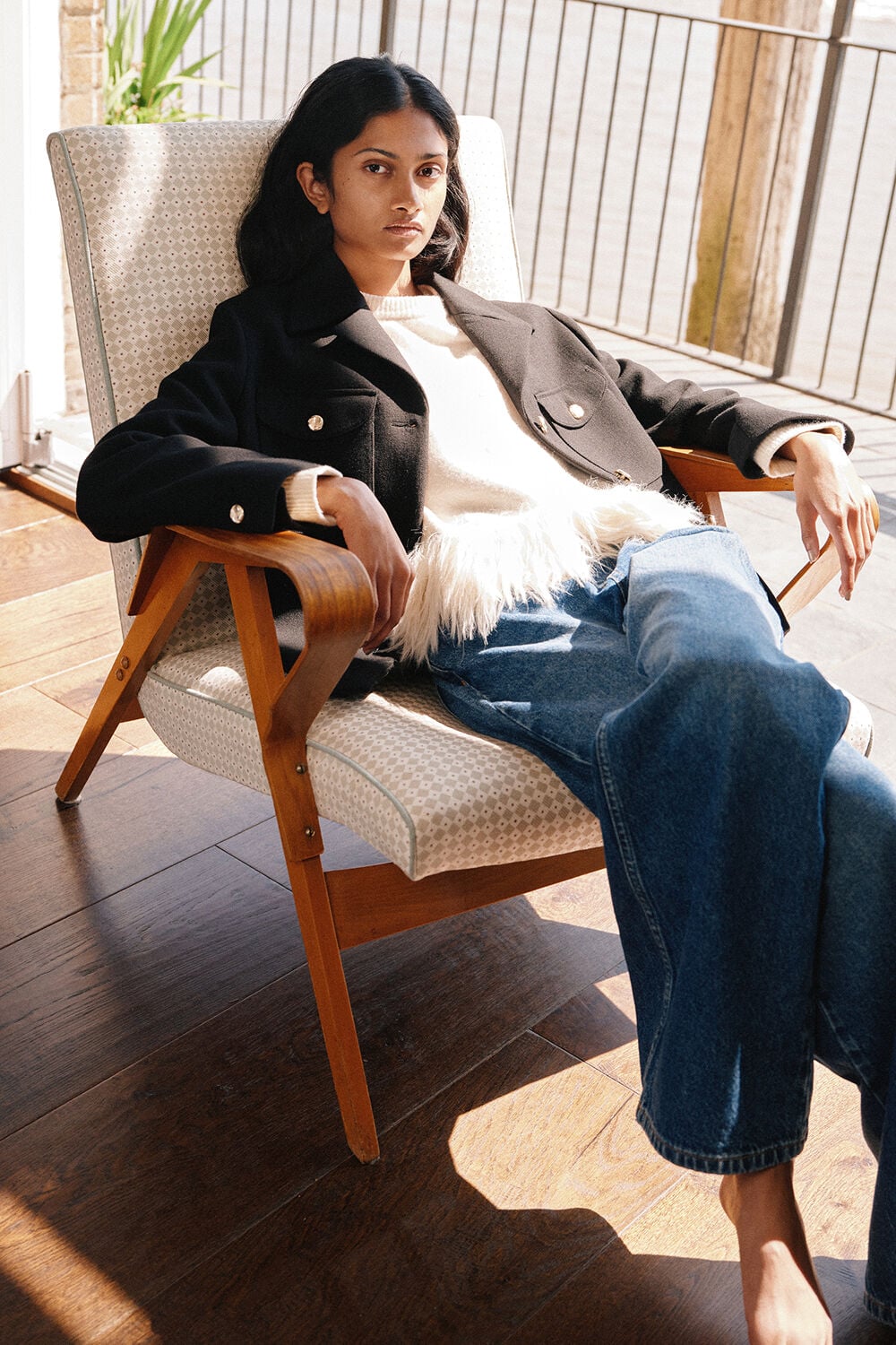 Black Cropped Trophy Jacket