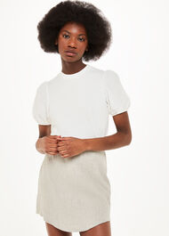 Texture Puff Sleeve Top