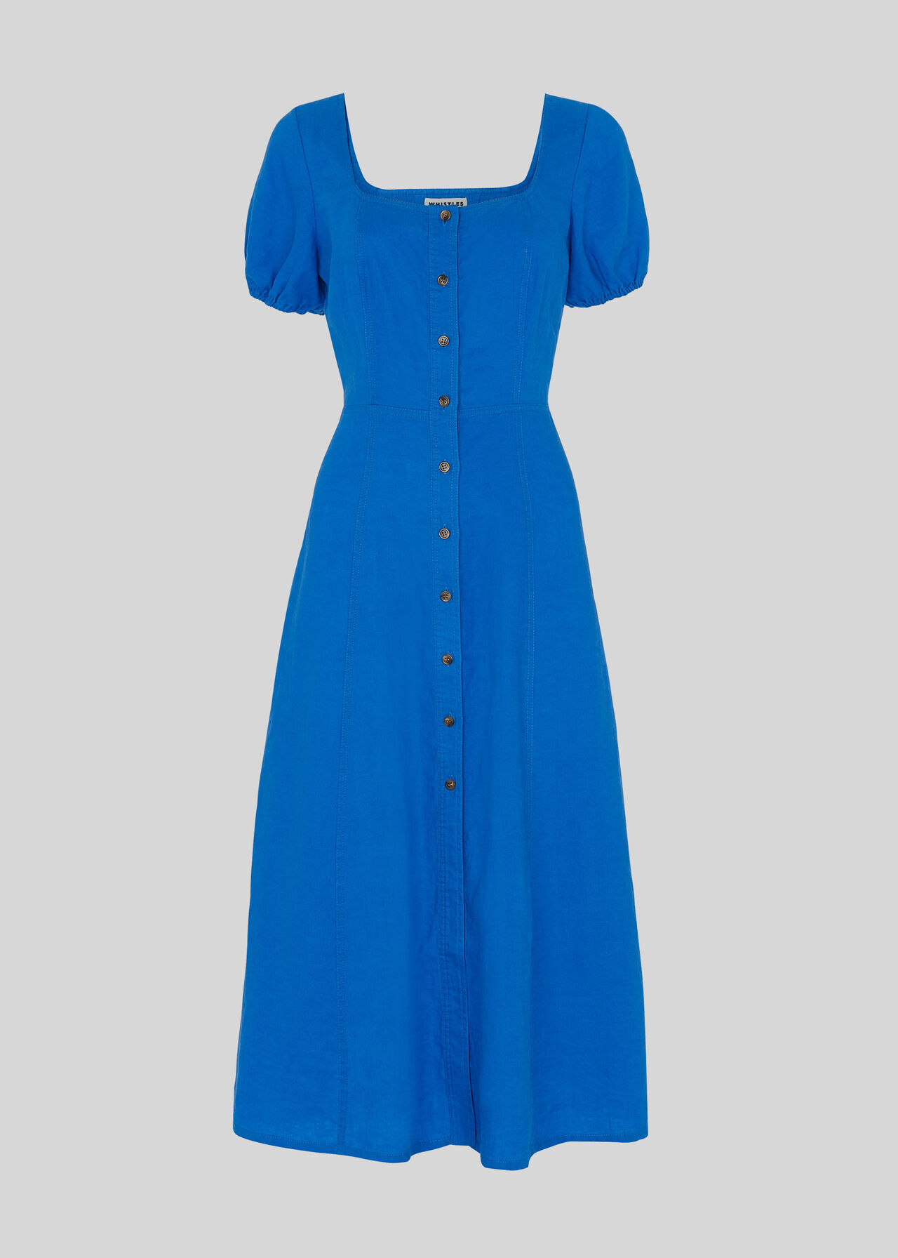 Remi Linen Dress Blue