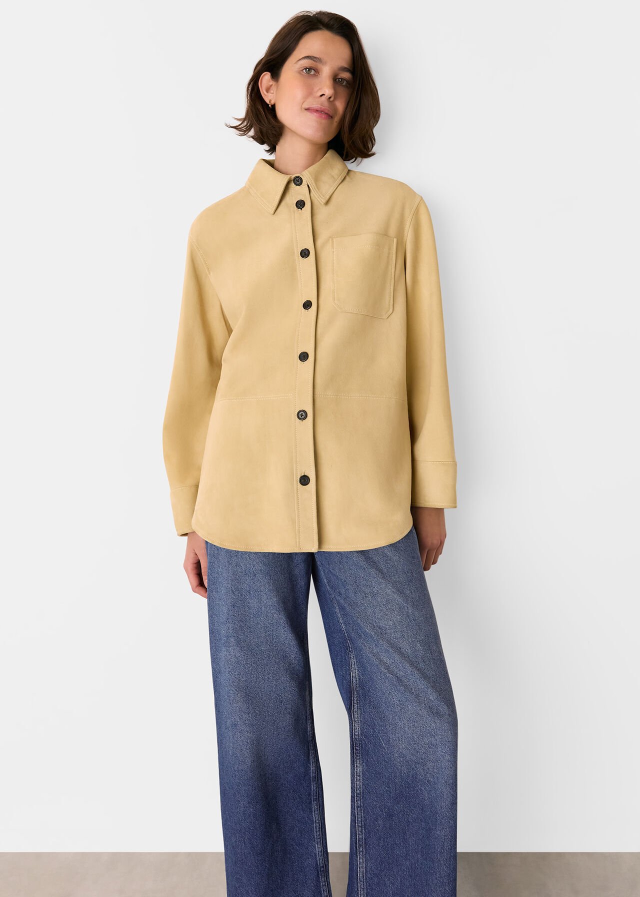 Sam Suede Leather Overshirt