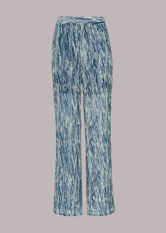 Marble Stripe Plisse Trousers