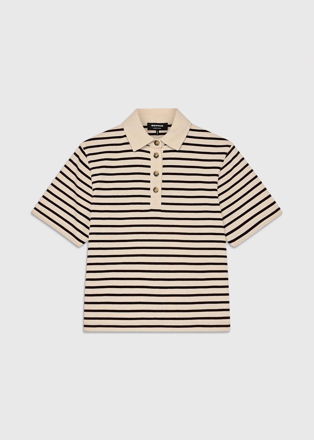 Short Sleeve Stripe Polo
