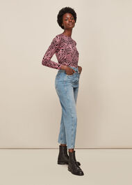 Desert Zebra Printed Crew Neck