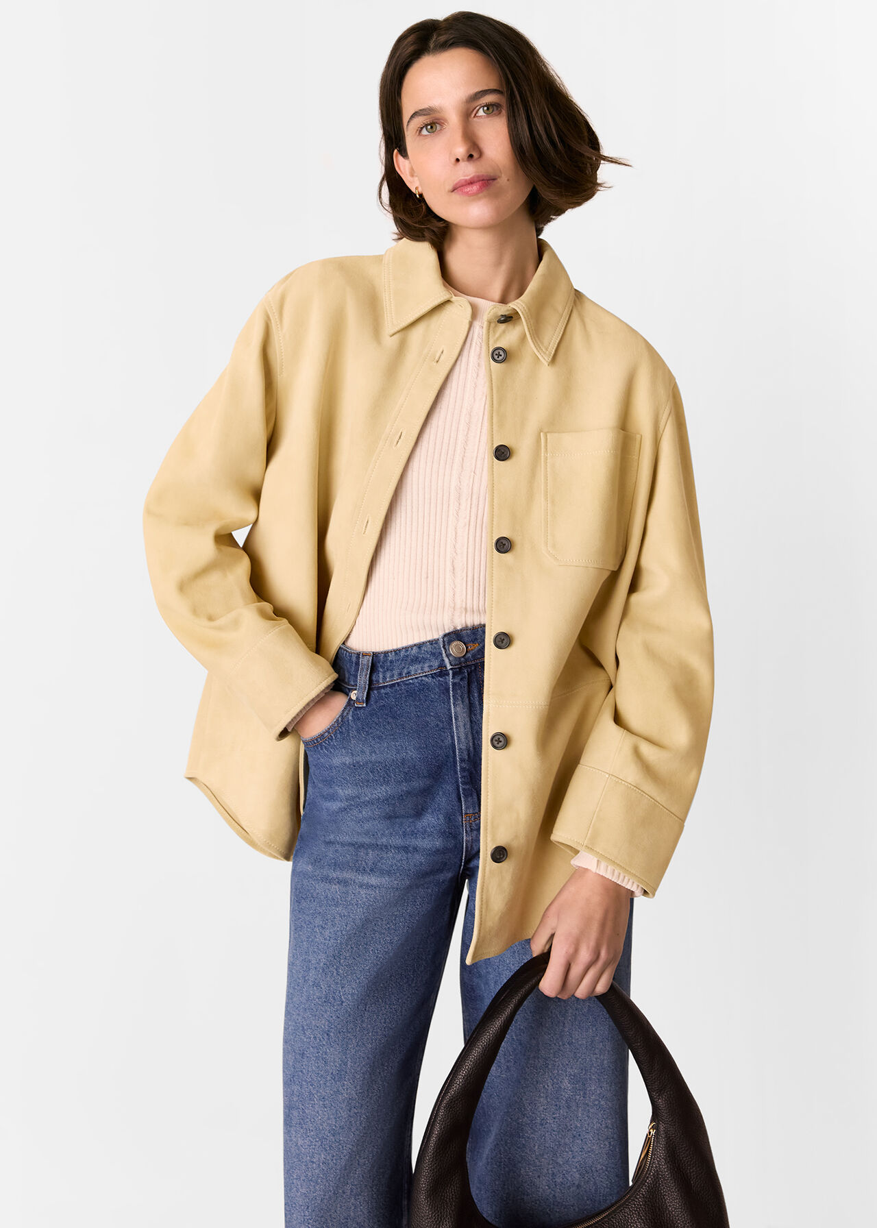 Sam Suede Leather Overshirt
