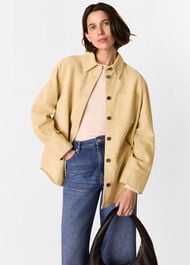 Sam Suede Leather Overshirt