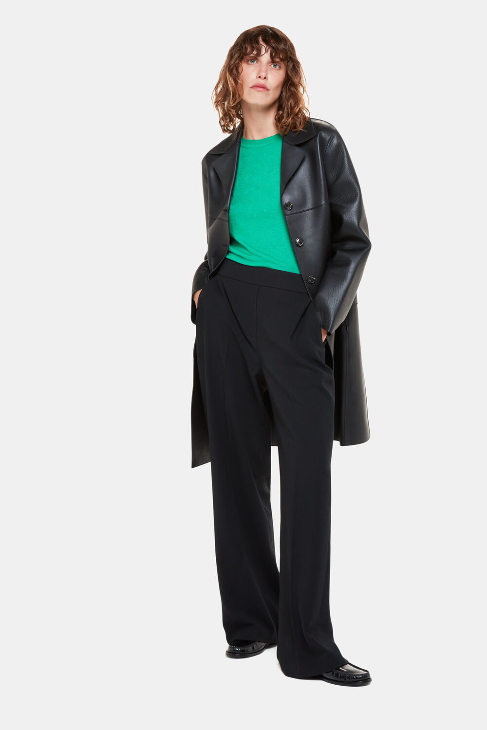 Green Annie Sparkle Crew Neck Sweater