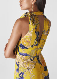 Peria Exotic Floral Dress Yellow/Multi