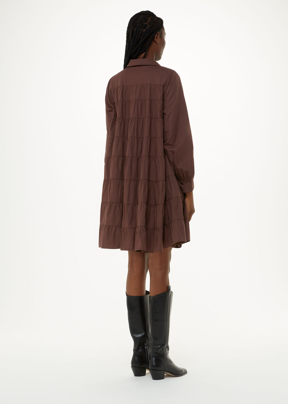 Edie Tiered Trapeze Dress