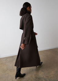Funnel Neck Trench Coat