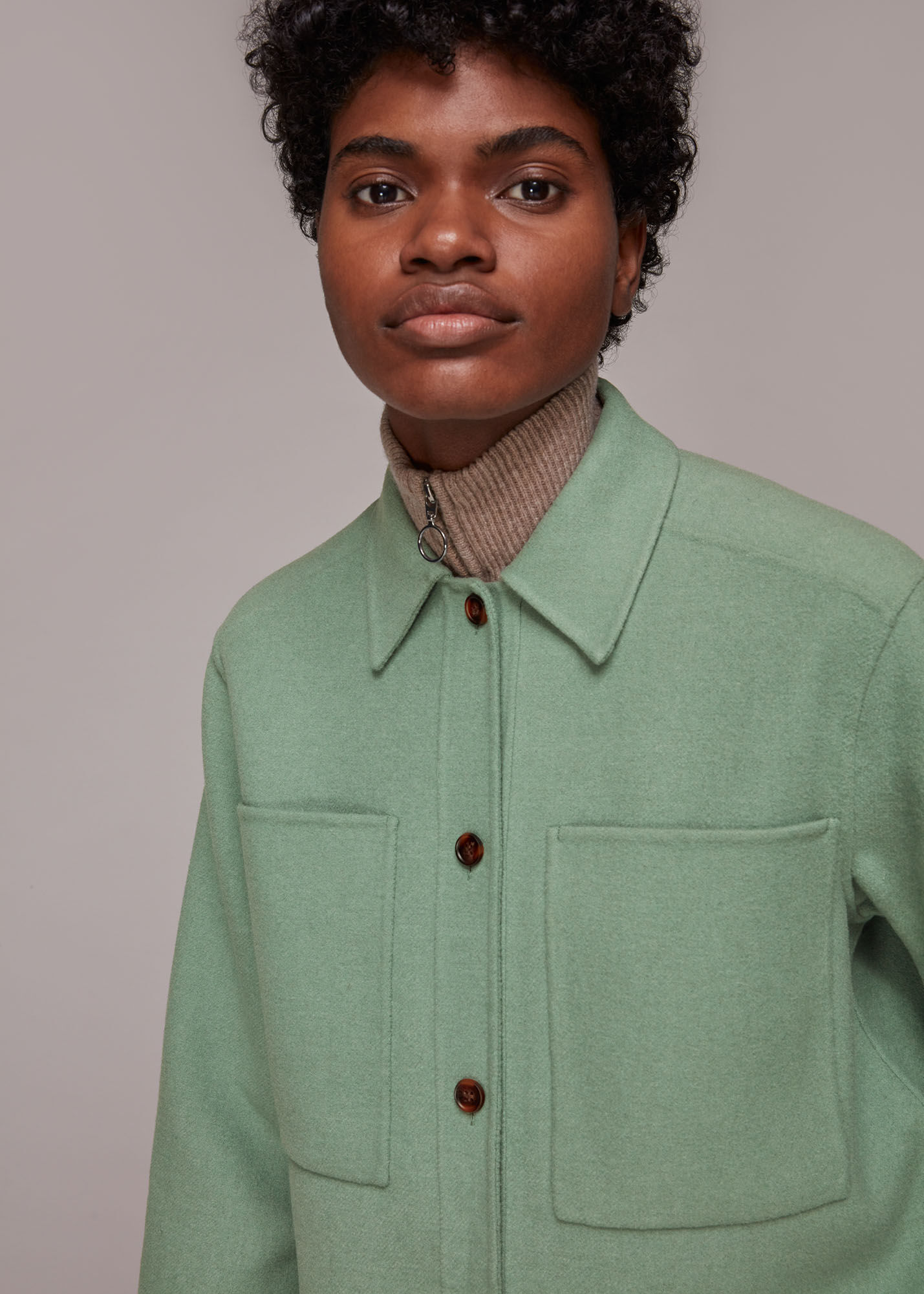 Green overshirt outlet jacket