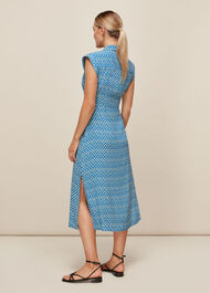 Astrix Floral Blue Dress