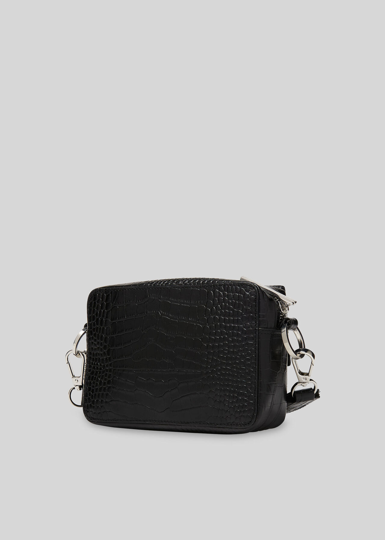 Millie Croc Crossbody Bag Black