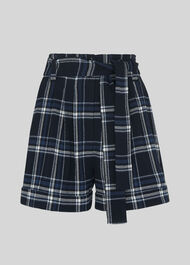 Check Belted Short Navy/Multi
