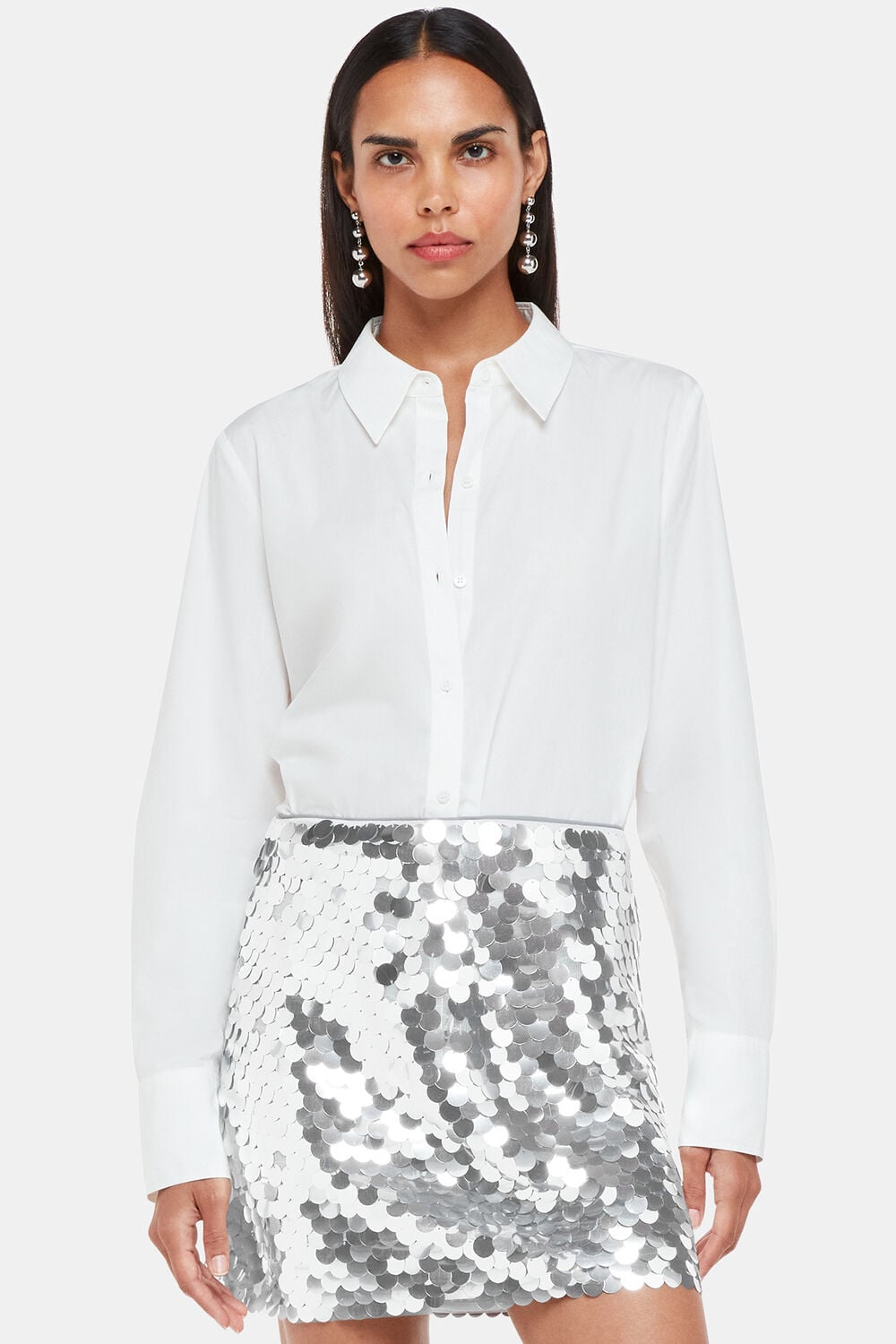 Sequin Disc Mini Skirt