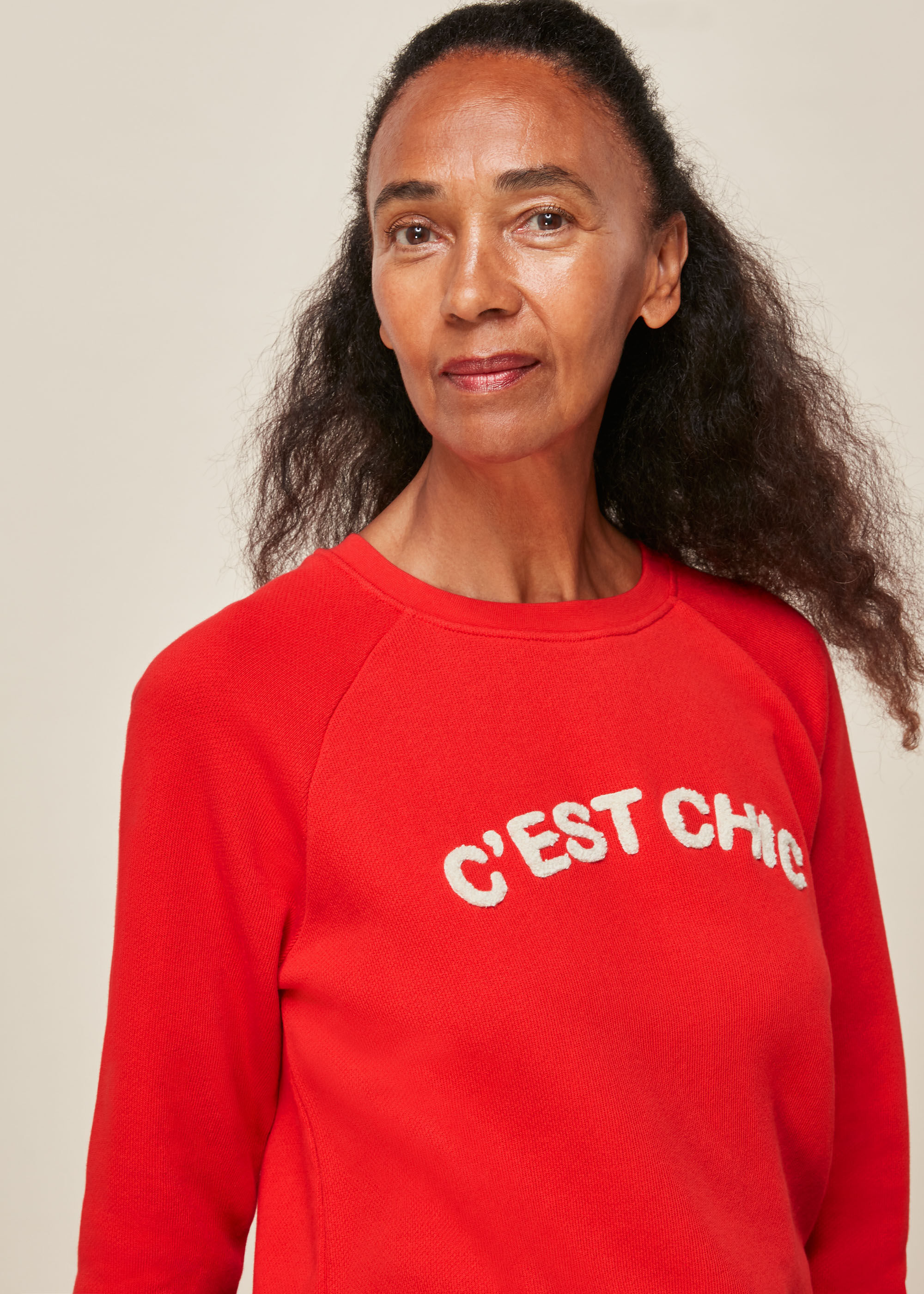 Whistles red sweatshirt top