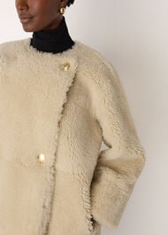 Shearling Cocoon Coat