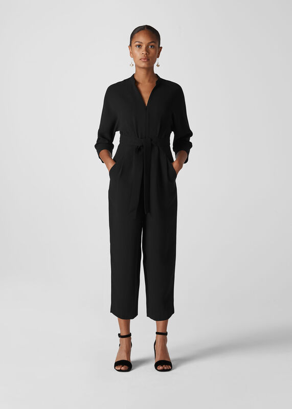 Arabella Crepe Tie Jumpsuit