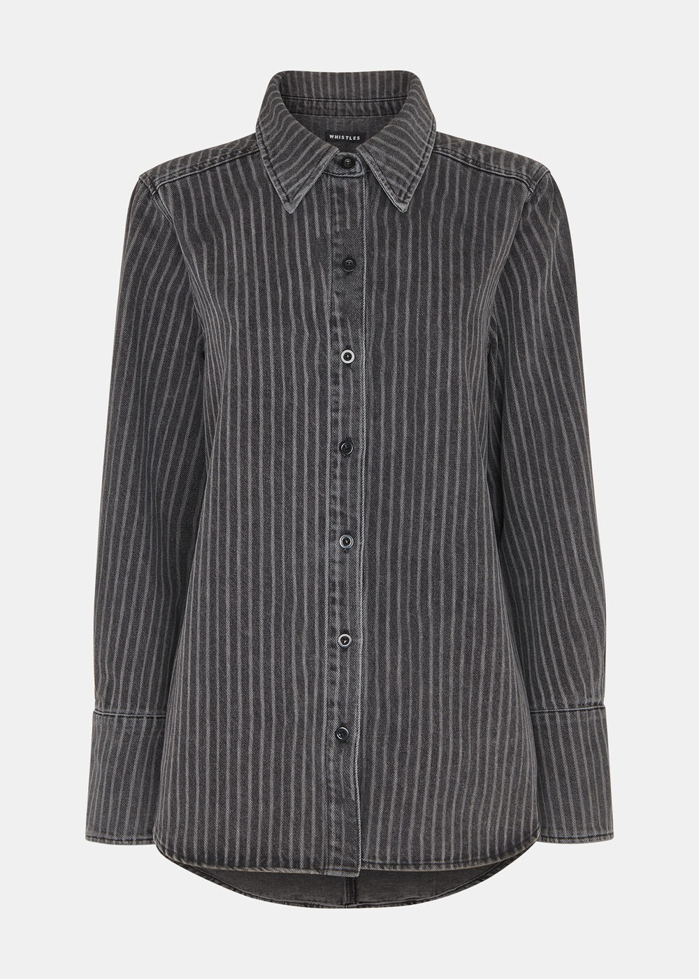 Washed Stripe Denim Shirt