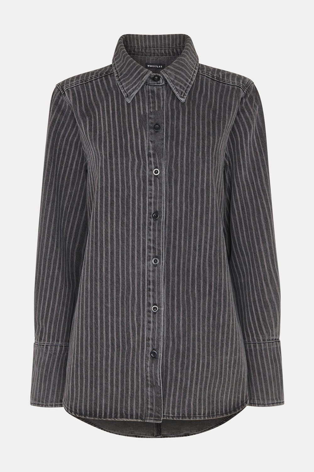 Washed Stripe Denim Shirt