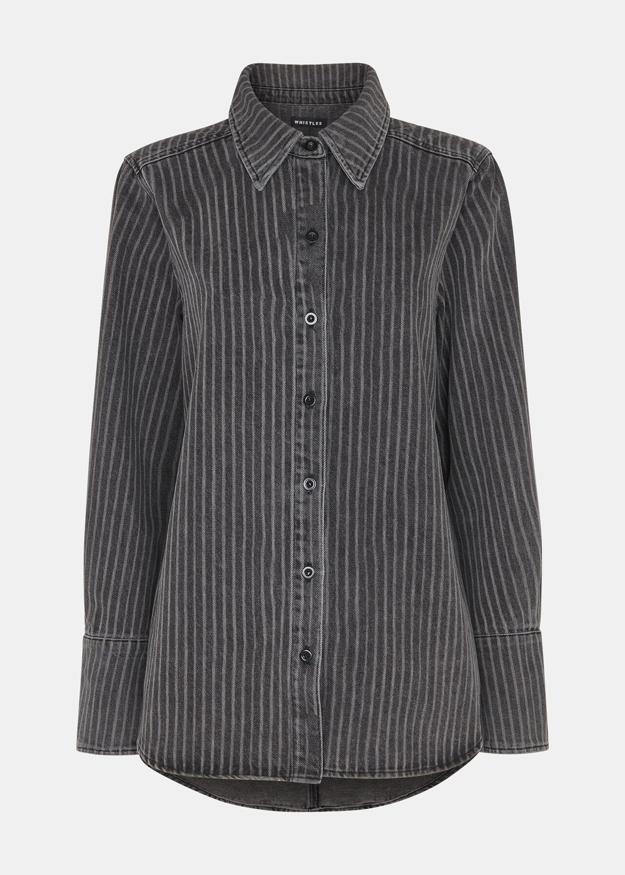Washed Stripe Denim Shirt