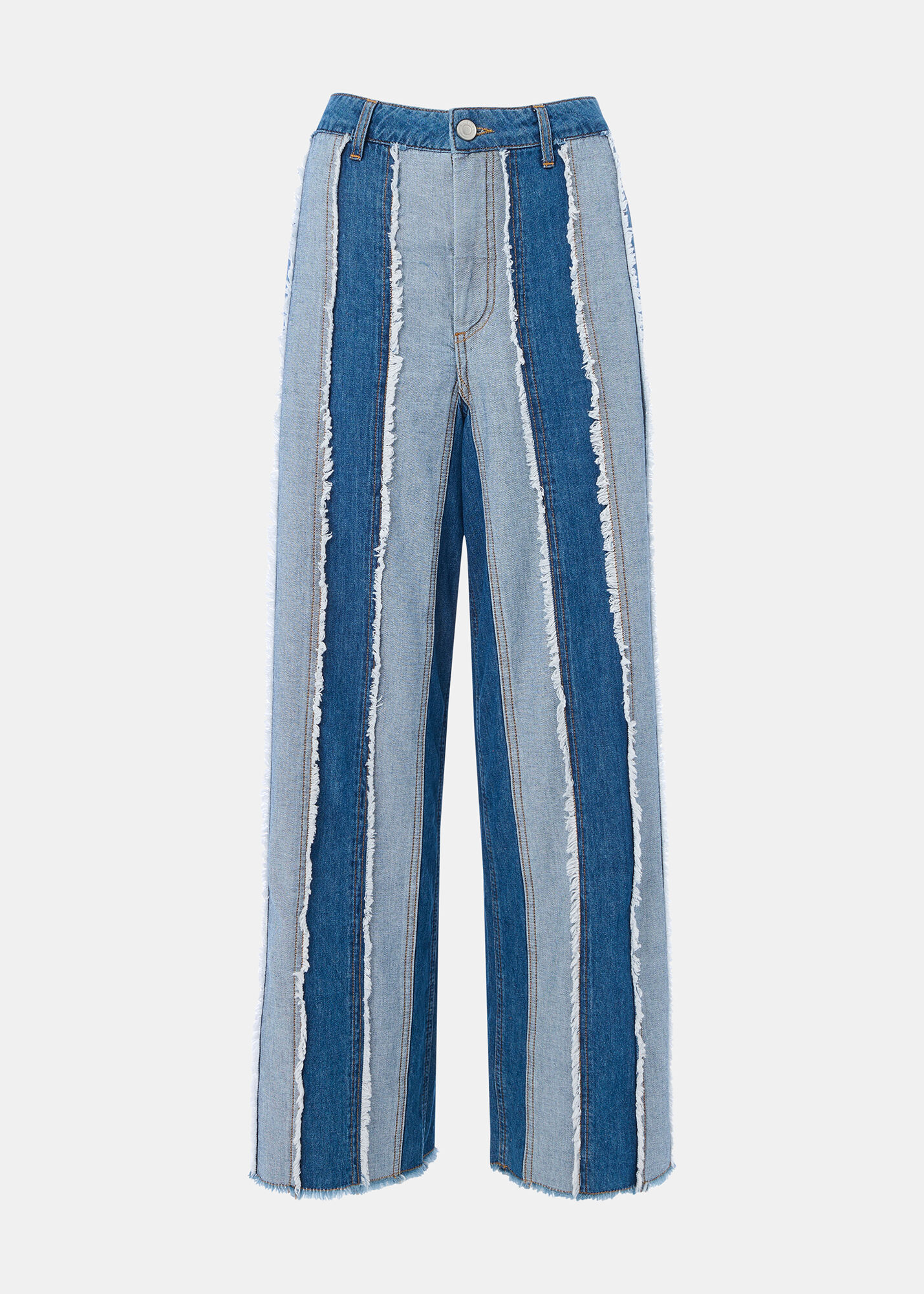 Denim Macie Vertical Patchwork Jean | WHISTLES | Whistles US | Denim Macie Vertical Patchwork Jean | WHISTLES | Whistles US |